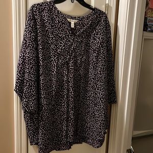 3 for $12. Purple Croft and Barrow mid length sleeve blouse